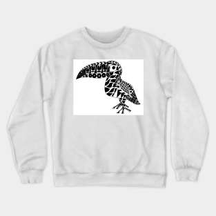 tropical fruit toucan mexican bird ecopop in magical floral totonac patterns Crewneck Sweatshirt